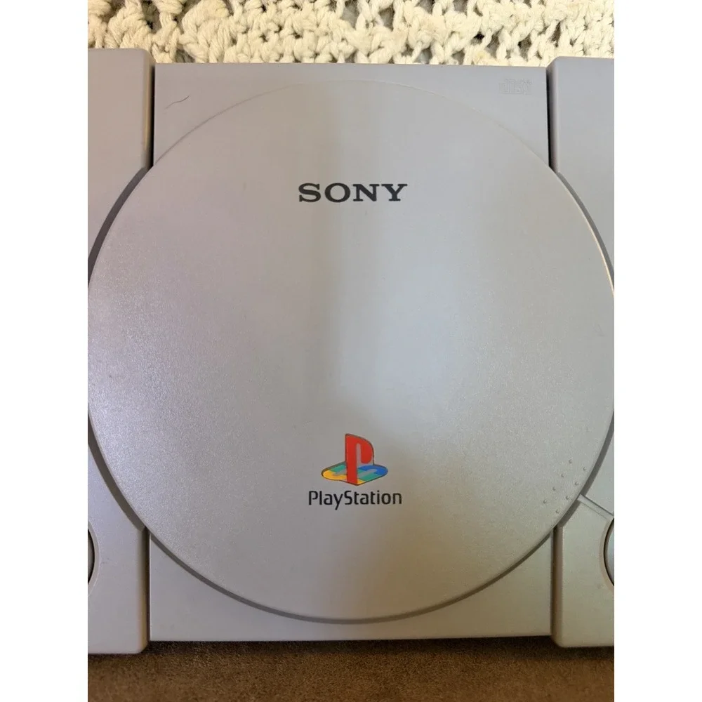 Sony PlayStation 1 Console - Gray, SCPH-7001, With Power Cord And AV Cord